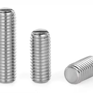 M4 x 3 4 5 6 8 10 12 16 20 25 30 Slotted Set Screws With Flat Point end Grub Screw position limit fastener 201 stainless steel