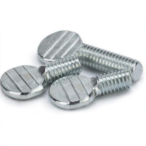 Metric M4 M5 M6 M8 UNC 1/4-20 thumb screw ping-pong shape head flat head handle adjusting screw bolt carbon steel znic plated