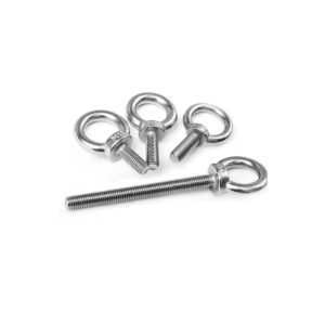 304 Length welded eye bolt screw M3 M4 M5x 20 30 40 50 60 70 80 100 hanging ring rope holder hanger hooker steel wire ring head