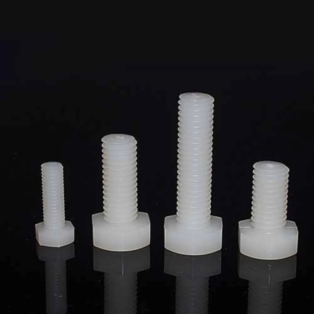 M6 M8 M10 Nylon screw Bolt Plastic bolts Hexagon Head,LED celling light insulation Light fastener Aircraft model,anti corrision - Image 3