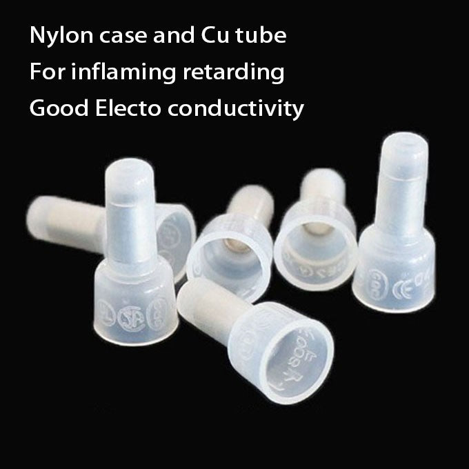 #Closed cable connector#Crimping terminal pliers press connector AWG Nylon Cu tube core Wire Terminal/CE1 2 5 8 toy DIY