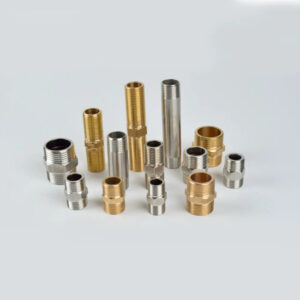 1/2 3/4 1 inch straight pipe joint outer thread equal coupler steel copper stainless steel tube water supply connector
