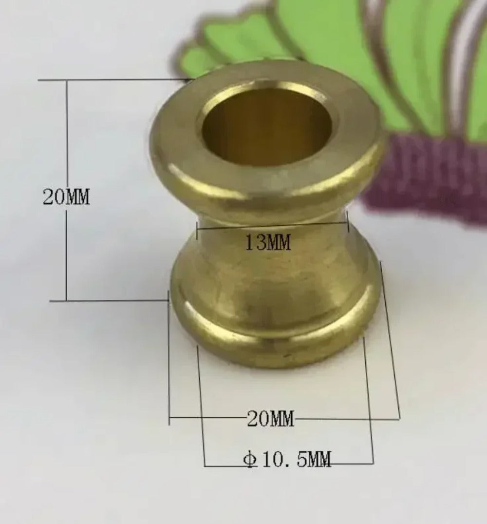 10.5 mm hole brass T shape thicken washer spacer hollow tube connector copper Dec lighting fastener - Image 2