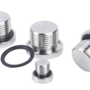 304 steel male thread plug ending ED flange type M8 M10 M12 M14 M16 M20 M22 M27 1/8 1/4 1-1/2 Inch seal hydraulic tube cap cover