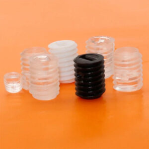 White M8 x 8 10 mm plastic grub set screw bolt socket Holding tighten screw LED light wire cable fastener