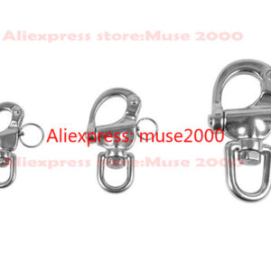 Rotatable ring hooker hanger wire rope chain connector 8 shape D shackle 304 stainless steel Wire rope lifting shackle buckle