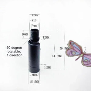 steel light hanger connector inner outer  M10x1 rotatable  holder fastener 90 degree direction Wall lamp Lighting