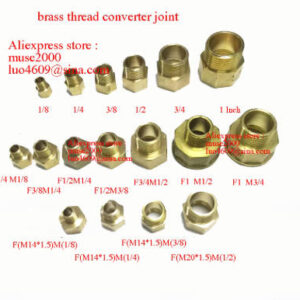 1/8 1/4 3/8 1/4 1/2 1.2 1.5 2 inch brass Female to male coupling brass coupler copper pipe joint connector meter tapping