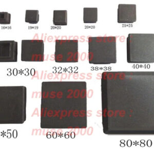 SQ1 Square Tube Insert Ends plastic blank tube plastic plug leg cap,chair table feet plug 13,15,16,19,20,22,25,30,32,35,38 40mm