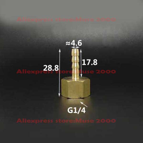 4 5 mm Quick fitting Brass Y T L Tee elbow female male thread connector tube joint Splicer Pipe Fitting Hose Copper coupler - Image 6