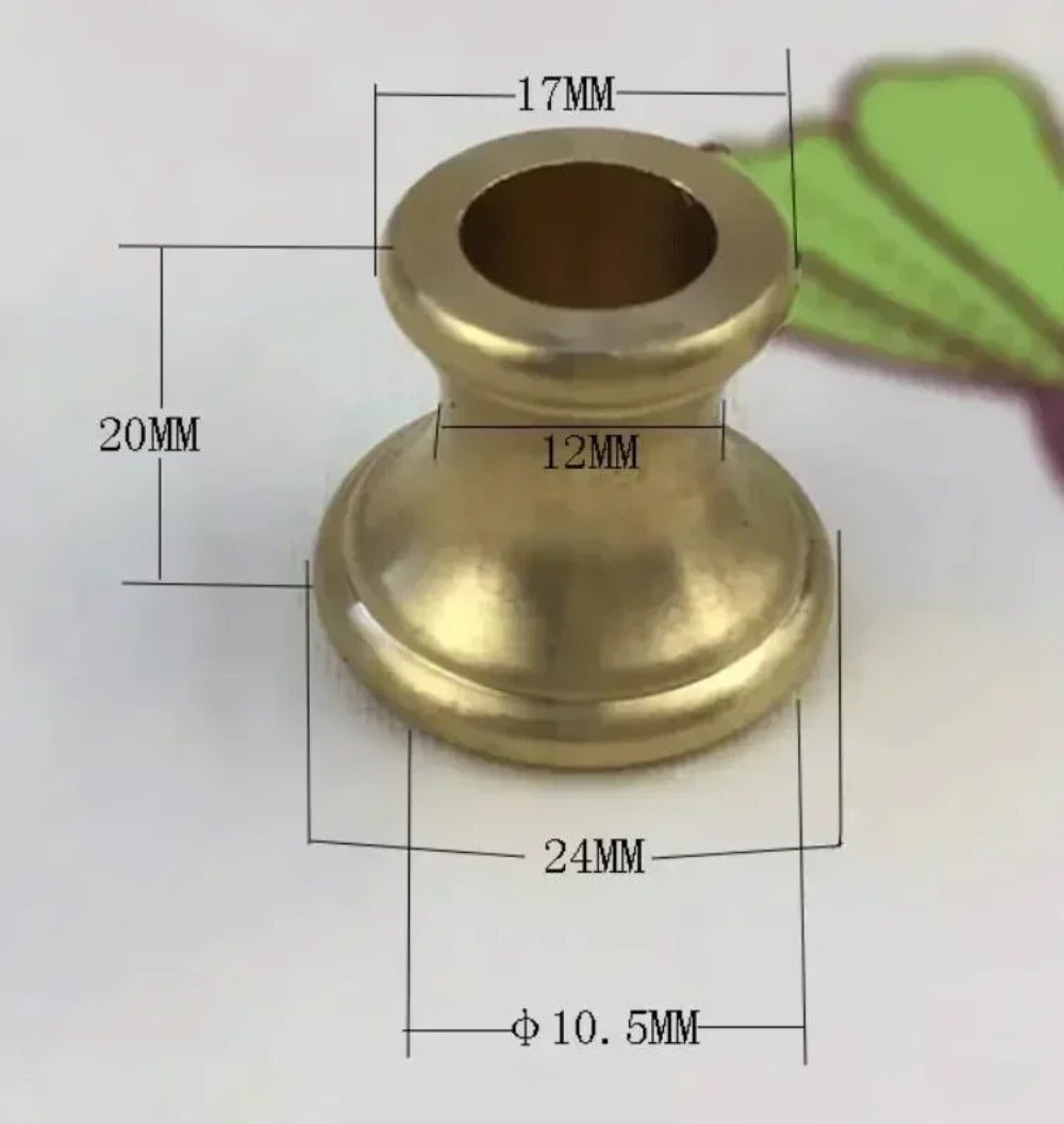 10.5 mm hole brass T shape thicken washer spacer hollow tube connector copper Dec lighting fastener - Image 5