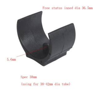 38mm 42mm  round tube pad saddle washer clamp clip wrap tube pipe basement black plastic tube washer spacer furniture feet chair