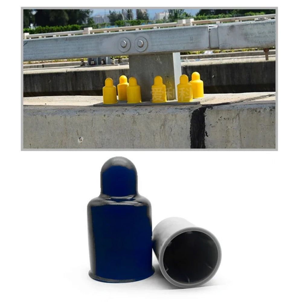 M16-M48 Heighten double nut hexagon nut cover cap plastic protector corrosion proof bridge tail anchor nut bolts