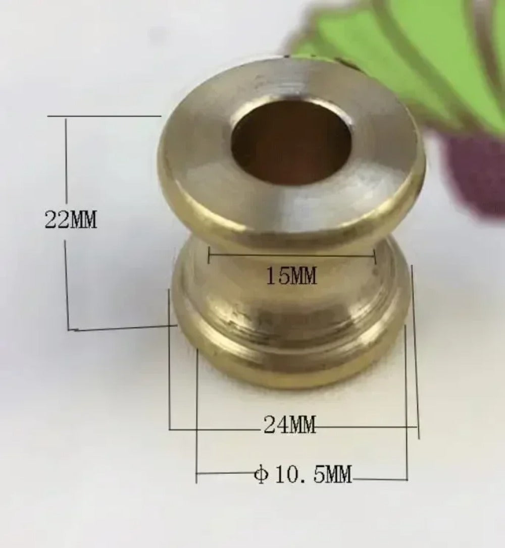 10.5 mm hole brass T shape thicken washer spacer hollow tube connector copper Dec lighting fastener - Image 4