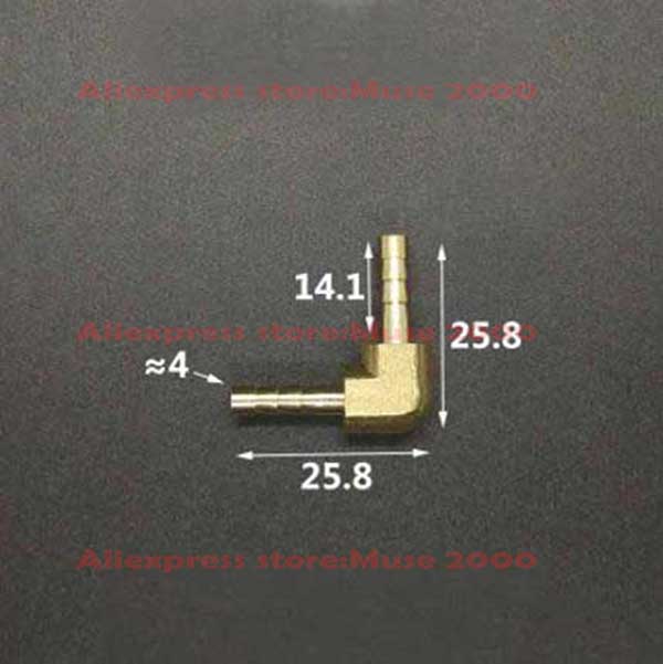 4 5 mm Quick fitting Brass Y T L Tee elbow female male thread connector tube joint Splicer Pipe Fitting Hose Copper coupler - Image 5