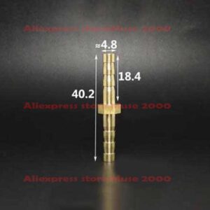 4 5 mm Quick fitting Brass Y T L Tee elbow female male thread connector tube joint Splicer Pipe Fitting Hose Copper coupler