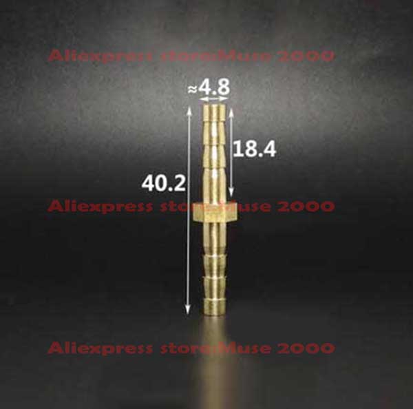 4 5 mm Quick fitting Brass Y T L Tee elbow female male thread connector tube joint Splicer Pipe Fitting Hose Copper coupler