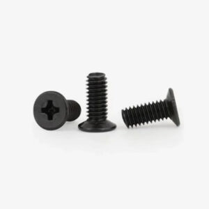 Black 304 steel 120 degree M2.5 M3 M4 Countersunk thin head screw flat cross metric hardware screw bolt computer notebook SSD