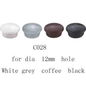 12mm Coffee white black  grey Furniture Drilling hole plug cupboard screw plastic cover cap insert dark brown end pannel