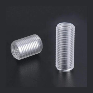M10 M6 hollow screw holt 1.0mm pitch lengthen cable sleeve grommet clear transparent plastic screw outer threaded