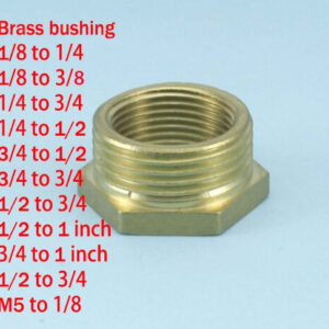 1/8 to 1/4 3/8 1/2inch,M5 to 1/8 inch bushing copper joint coverter pressure gauge manometer coupling connector DN4 DN8 DN10