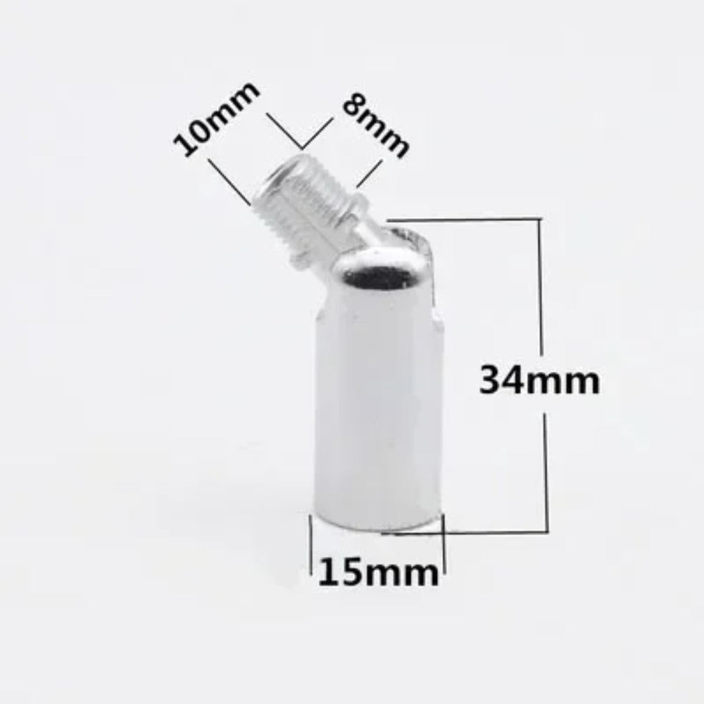 lighting rotable connector hollow M10*1.0 screw addapter female thread M10 inner thread table light wall hollow screw