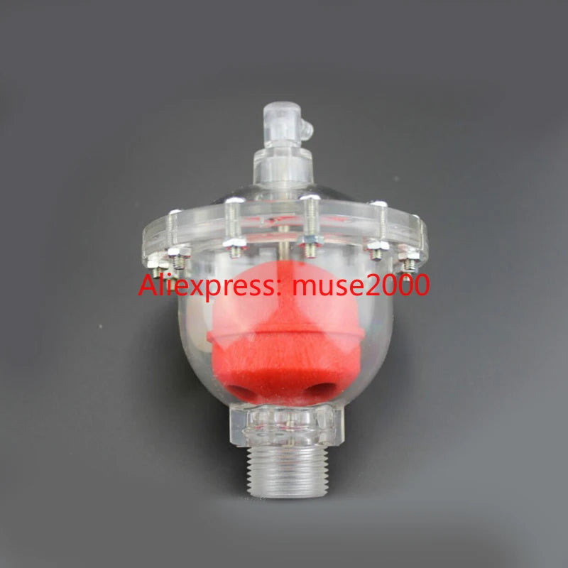3/4 or 1 Inch Clear Boiler Exhaust Valve, 0-80 Celsius Automatic Gas Vent, Transparent and Isolated Vertical Design