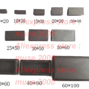 oblong 2 Plug,30 40 50 60 100 oblong rectangle plastic table insert end feet cap cover blanking tube plug pad chair table leg