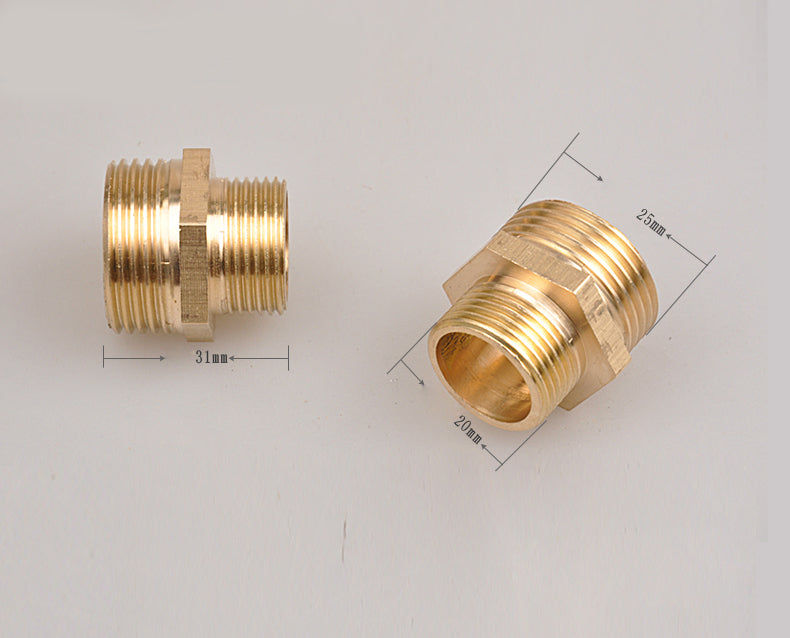 1/2 3/4 1 inch straight pipe joint outer thread to inner equal coupler steel copper tube water supply connector - Image 5