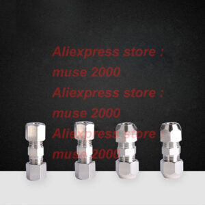 4 6 8 10 12 14 16mm brass tube joint sleeve clip joint equalt double reduce connector fastener coupler male thread