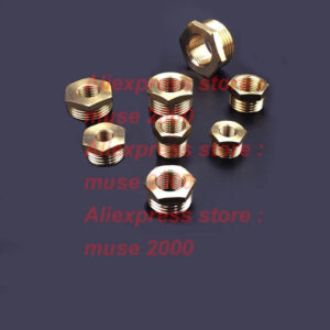 S2 bushing G1/8 1/4 3/8 1/2 3/4 1 1.2 1.5 2 inch M14*1.5 brass pipe joint connector BSPT male to female thread wate giving tank