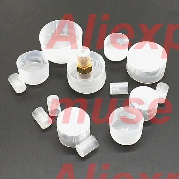 M36 M39 M42 M45 M48 M52 M56 M60 M64 Metric male thead cover cap protector PE plastic white outer thread screw covers