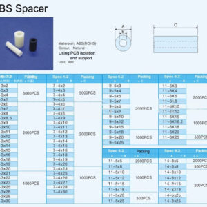 M8 ABS washer 14*8 height 5-25 mm ABS Spacer PCB board suport spacer hollow column electronic Support isolation,plastic standoff