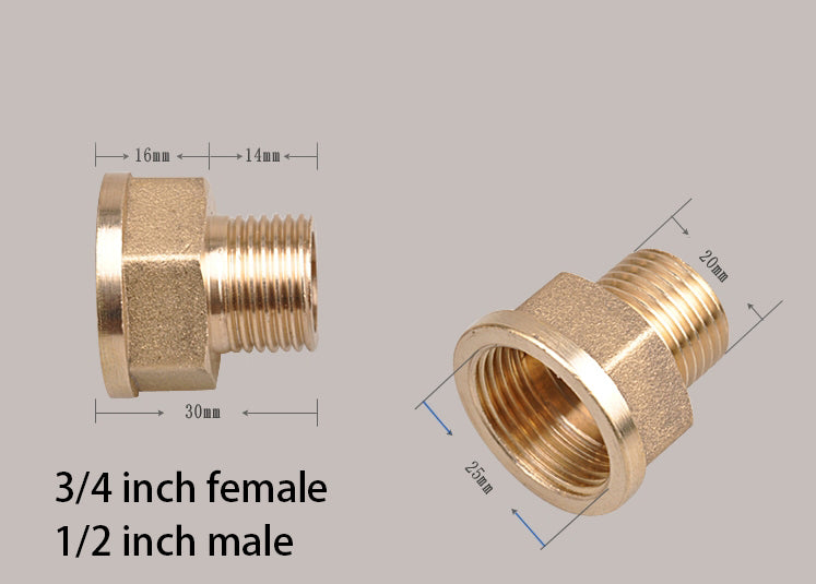 1/2 3/4 1 inch straight pipe joint outer thread to inner equal coupler steel copper tube water supply connector