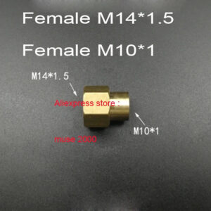 M14*1.5 M10 G1/4 Pressure meter controller guage joint converter 2 Female or male brass coupling coupler meter tapping connector