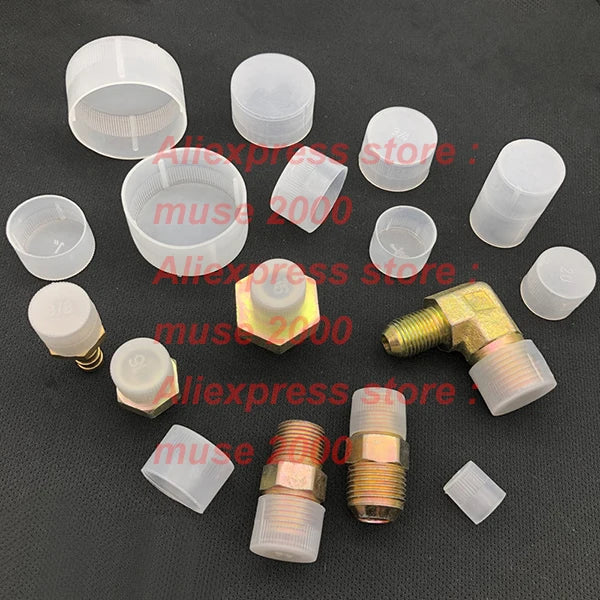 M36 M39 M42 M45 M48 M52 M56 M60 M64 Metric male thead cover cap protector PE plastic white outer thread screw covers - Image 2
