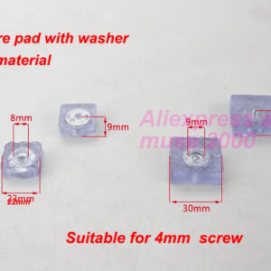 30x30mm Plastic cabinet  feet pad  buffer damper rubber Transparent Clear audio foot wood Moisture wear noise proof chair leg
