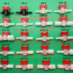 4 6 8 10 12 16 20 25 32MM plastic horse switch tube joint ball valve connector flexiable tube soft pipe equal quick fitting