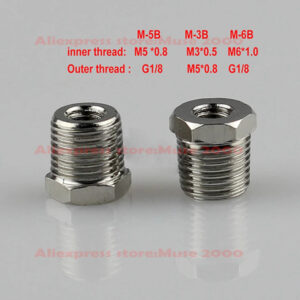 M-3B M-5B M-6B M3 M5 M6 G1/8 thread pitch converter Pneumatic Brass bushing tube jointcoupler copper Air Fitting SMC Vacuum