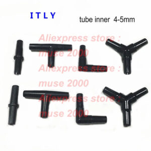 4mm plastic tube joint connector Aquarium Tank Oxygen tube  Pump elbow tee pipe fitting connection garden gas pipe fish  tank