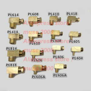4 6 8 mm to M6 M8 M10 1/8 1/4 inch BSPT brass Elow nylon oil tube sleeve clip joint connector fastener coupler male thread