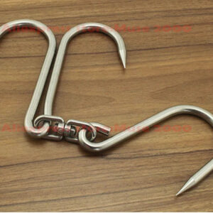 304 stainless steel meat hooks hanger single double hook cold storage dia 4-dia 12mm weight load S rotable hanging hooker