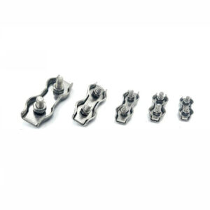 316 steel  M2 M3 M4 M5 M6 M8 M10 Twist wire rope  duplex rope clip hardware hooker hanger photo frame fastener ending tip