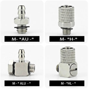 M-3HL M-4HL M-5HL M-6HL tube dia 2 3 4 6 mm Pneumatic quick lock pipe fitting connector m3 M4 m5 m6 male thread  micro gas tube