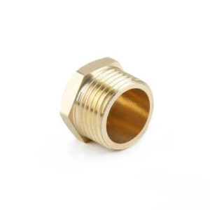 Brass thread plug ends tube joint ending male thread 1/8 1/4 3/8 1/2 3/4 1 Inch pipe fitting