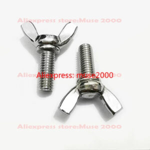M3 M4*6 8 6 8 10 12 16 20 25 30 35 40 45 50mm handle screw wing bolt 304 Steel hand adjusting Lifting weight loading