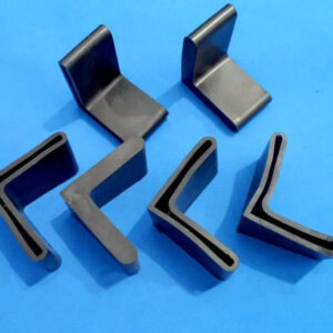 For 25,30,40 50 mm L shape iron steel pad Angle iron rubber cover steel furniture Goods shelf feet cover table desk