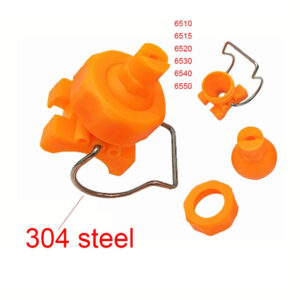 single 304 steel Clip clamp plastic spray nozzle pipe 3/4 1 1.2 1.5 2inch fan/cone jet cover ball adjustable Car auto washing