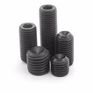 M2.5 *2 3 4 5 6 8 10 12 mm Set Grub Screws Inner Hex Socket 12.9 carbon steel Harden RECESSED end tip Set bolt Stainless Steel