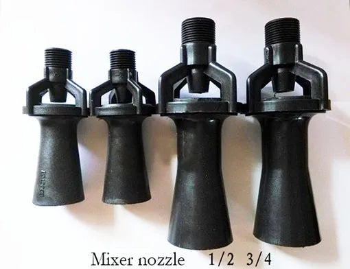 3/8 inch Venturi mixing nozzle fluid mixer pp Plastic,electrode position chemical Container liquid nozzle - Image 2
